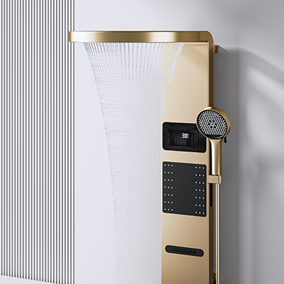 拉絲金淋浴屏 拉絲金淋浴屏